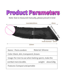 Nuovi Dildo Preservativi Allunganti in TPE Silicone con Ventosa Masturbatore Portatile <span class=keywords><strong>Plug</strong></span> <span class=keywords><strong>Anale</strong></span> Facile da Pulire Giocattoli Sessuali per Adulti - Product Image 3