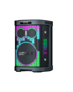 Altavoz <span class=keywords><strong>para</strong></span> Fiestas con <span class=keywords><strong>Subwoofer</strong></span> de 8 Pulgadas, Luces LED, Potente Boombox Bluetooth de 400W <span class=keywords><strong>para</strong></span> Exteriores con Micrófono Inalámbrico - Product Image 3