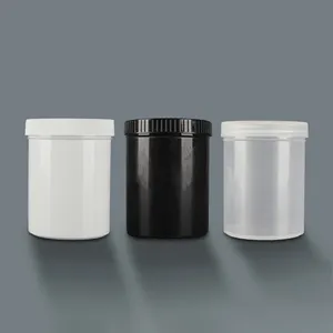空PP塑料500毫升容器罐500克透明白色黑色桶桶面膜发胶油墨水包装