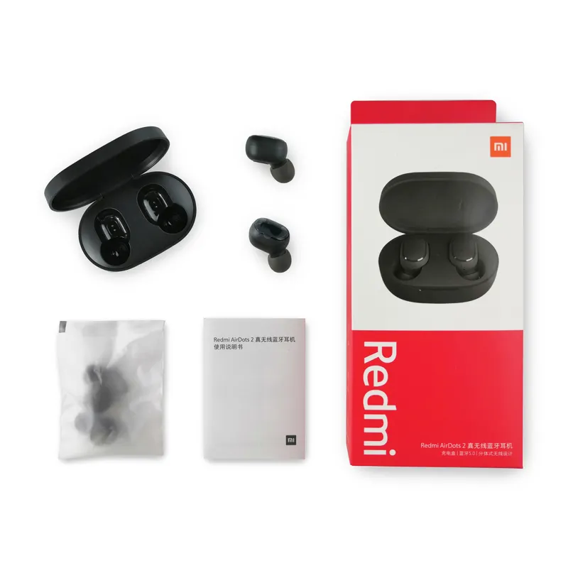 Xiaomi Redmi AirDots 2 Wireless BT 5.0 Aufladen von Kopfhörern Echte drahtlose Ohrhörer AI Control Redmi Airdots 2