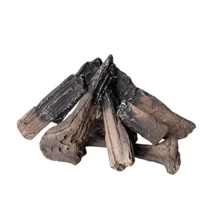 8 small piece ceramic firewood and accessories set for all types of indoor gas plug-ins
