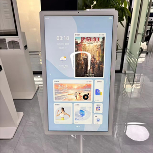 Téléviseur intelligent Android portable de 32 pouces avec roues, écran tactile rotatif à 10 points, moniteur sans fil alimenté par batterie pour usage mondial - Product Image 1