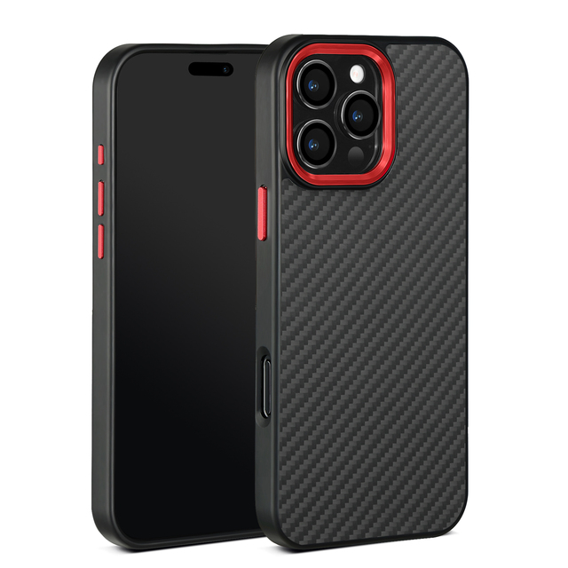 New Metal Lens Frame Aramid Fiber +tpu Phone case for IPhone16 Promax 15 14 13 12 11Pro Mobile Phone case Cover