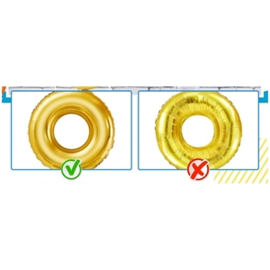 Nuevo Globo de Aluminio con Forma de Anillo de Oro Sónico para Bodas - Product Image 3