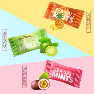 Tabletas Duras Sin Azúcar con Sabor a Menta, Múltiples Sabores, Aliento Fresco <span class=keywords><strong>Intenso</strong></span>, Golosinas Dulces y Refrescantes, Bolsa de Dulces con Sabor a Sal Marina, 500g - Product Image 5