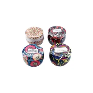Fabricants en gros de boîtes en fer pour bougies parfumées vintage, <span class=keywords><strong>Ma</strong></span> <span class=keywords><strong>Kou</strong></span> Iron Jia Xu, bougies parfumées à la cire végétale, personnalisées - Product Image 1