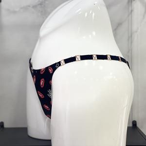 Women's Printed Underwear, Comfortable Low Waisted Side Loop Buckle T Pants Thong High-End Underwear Triangle Pants - Product Image 6