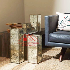 Centros de mesa Joyero directo para decoración de boda Vidrio antiguo T-Light Vela Tarro Linterna Lámpara de mesa - Product Image 4