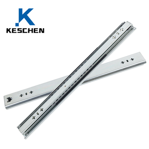 Tirador de cajón de escalera de armario Industrial 53 guía de rodamiento de riel deslizante de servicio pesado ancho tres toboganes de cajón de pista gruesa extendida - Product Image 5