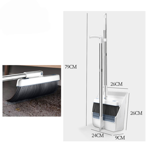 Ensemble <span class=keywords><strong>balai</strong></span> et pelle portables modernes <span class=keywords><strong>à</strong></span> poils doux avec manche extensible pour un nettoyage facile - Product Image 6