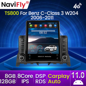 MEKEDE Android 11 Vidéo de voiture pour <span class=keywords><strong>Mercedes</strong></span> Benz Classe C 3 <span class=keywords><strong>W204</strong></span> c300 2006-2011 8 + 128GB GPS 360 caméra écran partagé BT Stereo - Product Image 2