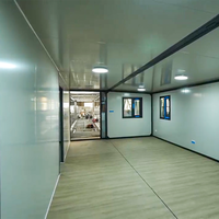 Maison conteneur préfabriquée durable et extensible avec salle de bain intégrée, design moderne, taille personnalisable, montage facile, villa, hôtel