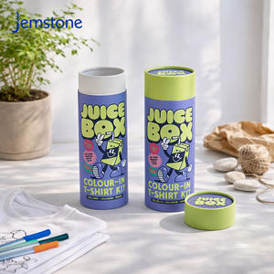 Custom Printed Recyclable Round Cardboard Paper Clothing Tube Packaging Silk Scarf Hijab Cylinder <b>Gift</b> Packaging Box for T Shirt - Product Image 3