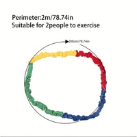 Corde de résistance en latex colorée pour exercices multidirectionnels de tirage à la corde, idéale pour les activités de team building en extérieur, les jeux de fête et les festivals