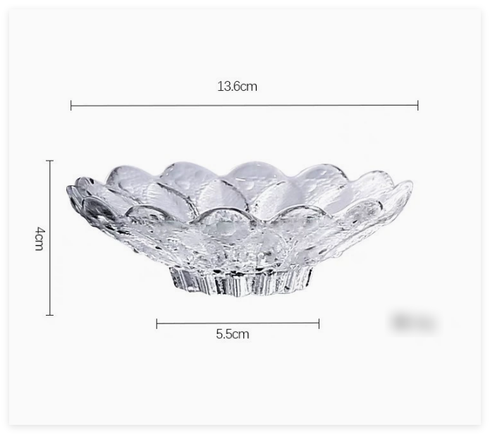 Leaf dewdrop dish transparent