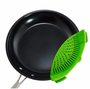Kitchen Fruit Vegetable Clip on Pot Silicone Pasta <b>Strainer</b> <b>Colander</b> - Product Image 2
