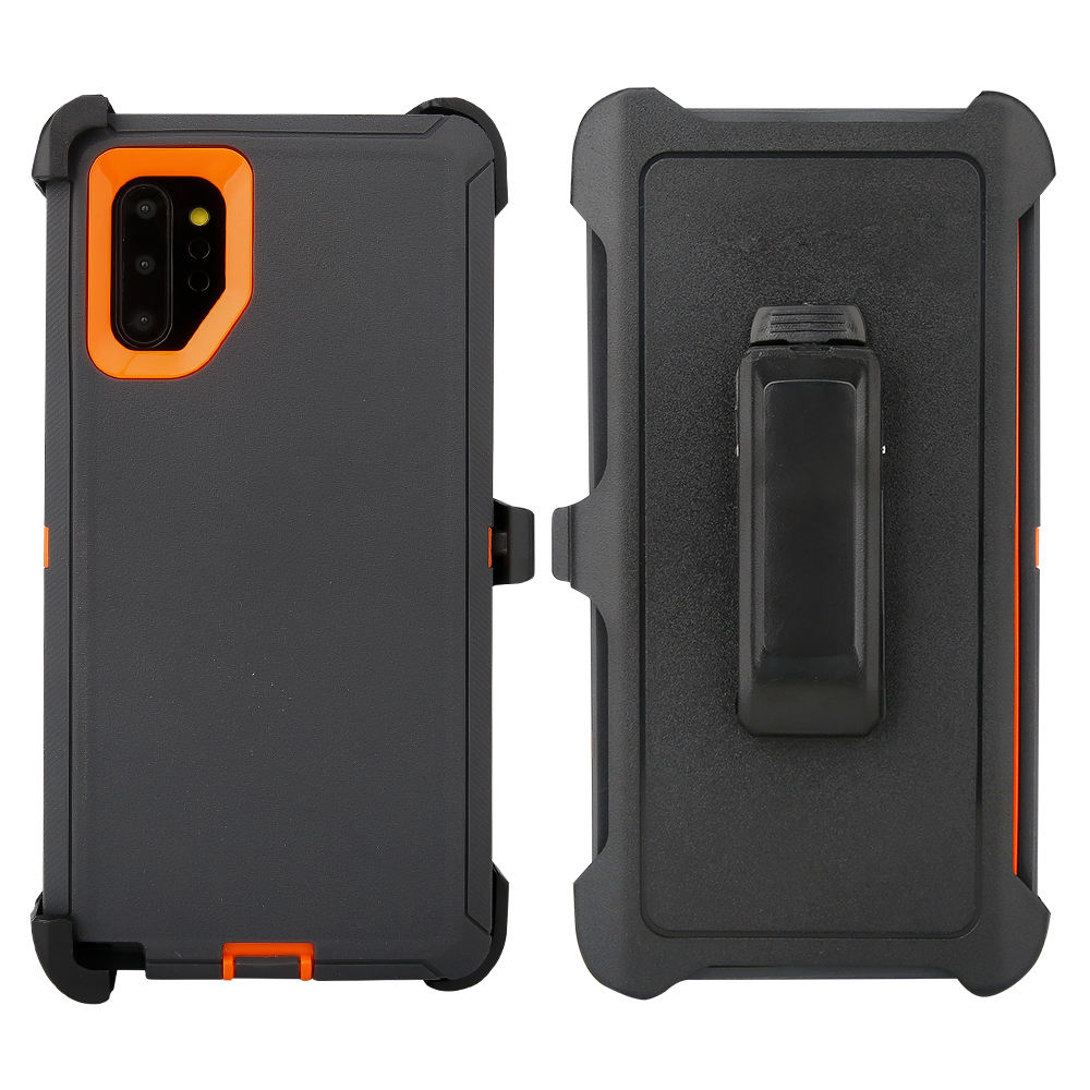 Gris oscuro + naranja