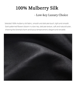 Jacquard Satin solide Vintage été Blouse pour femmes nouveau Style chinois coupe régulière Style National mûrier soie écologique - Product Image 6