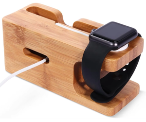 Junji Hot Sales Laadstation Meerdere Apparaten Bamboe Laadstation 2 Poort Snelle Usb-Oplader Dockingstation - Product Image 4