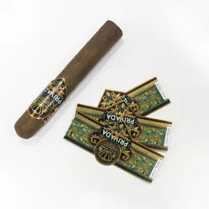 Anello di fascia per sigaro in vinile con lamina d'oro di alta qualità dal design più recente