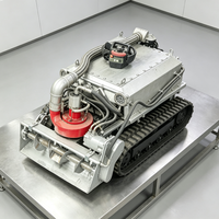Robot de dragage autonome sur chenilles surdimensionné pour les conditions de boue et de silt visqueux