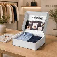 Boîte en carton ondulé personnalisée, écologique, en matériaux recyclés, avec laminage mat, réutilisable pour l'emballage de cadeaux et d'artisanat