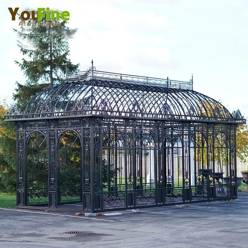 Gazebo en fer forgé d'ornement de jardin Offre Spéciale à vendre