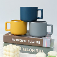 Mug à café en céramique moderne personnalisé avec poignée ergonomique, tendance, 400 ml