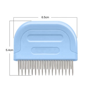 Commercio All'ingrosso della fabbrica MOQ BASSO Due Stili <span class=keywords><strong>Pet</strong></span> Pidocchi Grooming Pettine Gatto Del Cane Pettine della Pulce - Product Image 4