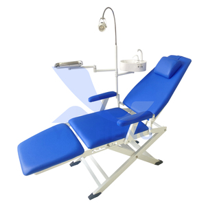 Unité dentaire pliable Chaise dentaire portable Chaise médicale mobile avec unité de turbine à air Crachoir et aspiration pour une utilisation en clinique dentaire - Product Image 3