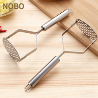 Aardappelen Crusher Rvs Geperste Aardappel Stamper Puree Puree Sap Maker Aardappel Pusher Gepureerd Fruit Voor Keuken