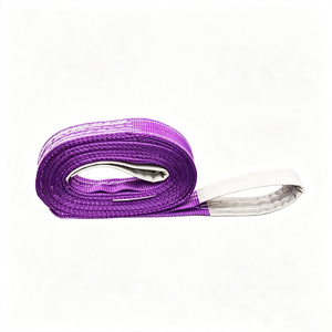 Eslingas de elevación de longitud personalizada de Vietnam, 100% poliéster de alta tenacidad, eslinga plana de 1T para elevación industrial - Product Image 1