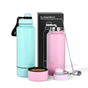 Nhà Máy bán hàng trực tiếp cao cấp sơn tĩnh điện chân không Flask cấp thực phẩm 304 nước bằng thép không gỉ chai với lưu trữ dưới