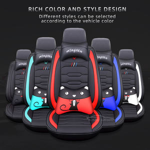 ที่หุ้มเบาะรถยนต์หนัง5ที่นั่งใช้ได้กับถุงลมนิรภัย,เต็มชุดใช้ได้กับถุงลมนิรภัยสไตล์สปอร์ตหรูหราใช้งานได้หลากหลายขนาด - Product Image 6
