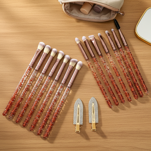 Juego de 16 <span class=keywords><strong>Brochas</strong></span> de Maquillaje con Pedrería Glitz and Glam, Estilo Profesional, <span class=keywords><strong>Brochas</strong></span> de Maquillaje de Lujo al por Mayor con Caja de Regalo - Product Image 4