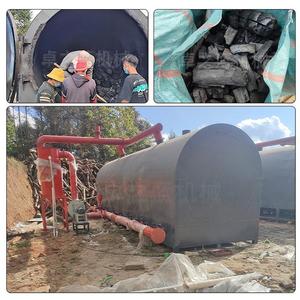 Nessun fumo industriale mobile palm kernel shell pieces macchina per la produzione di carbone linea di fornace di carbonizzazione per la lavorazione del legno <span class=keywords><strong>italiana</strong></span> - Product Image 6