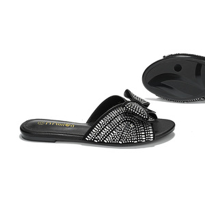 Nuovo stile estivo <span class=keywords><strong>sandali</strong></span> da donna piatti interi <span class=keywords><strong>con</strong></span> nodi a farfalla glitterati-tendenza alla moda per Ootdoors - Product Image 4