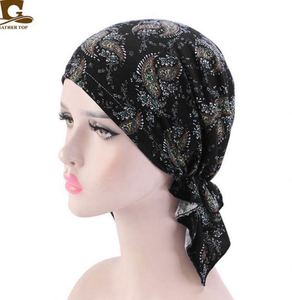 Turban élastique en polyester – Bonnet chimio tendance pour femme, idéal pour l'extérieur – Vente en gros - Product Image 3