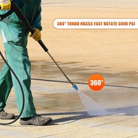 Buse Turbo rotative 3600 PSI avec connecteur rapide de 1/4 ", nettoyeur à pression