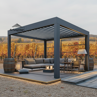 Pergola motorisée à toit rétractable en aluminium durable et écologique Airfun - Autoportante, moderne, résistante aux intempéries pour l'extérieur