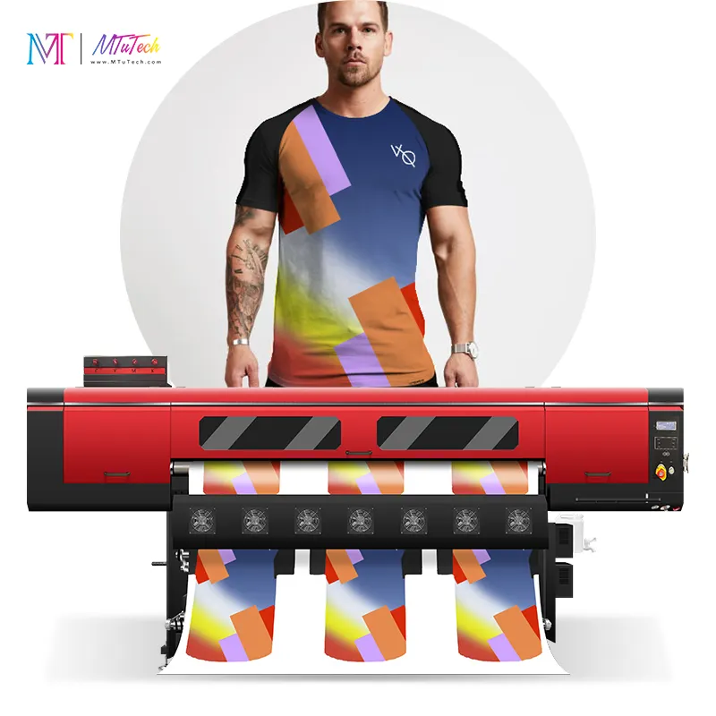 China Factory Price Wide Format sublimation textile printer for polyester fabric with 8pcs I3200 printhead