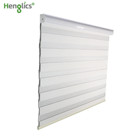 Stores de fenêtre intelligents Zebra à double couche en tissu, protection UV, pour usage professionnel