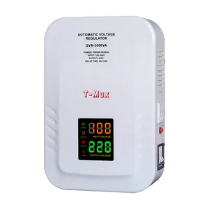 Tmux Precio de fábrica 3000VA estabilizador de voltaje automático Montaje en pared AVR Control de relé Regulador de voltaje de CA 220V para uso doméstico