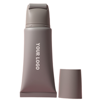 Tubes souples ovales en aluminium/plastique à bille pour mascara, crème contour des yeux, soins de la peau, huile pour cuticules, visage