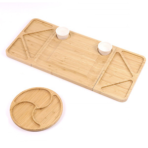 Plateau à fromage en <span class=keywords><strong>bois</strong></span> de bambou, plateau à fromage en <span class=keywords><strong>ardoise</strong></span> avec couteau <span class=keywords><strong>magnétique</strong></span>, plateau à fromage avec couteau à couverts - Product Image 1