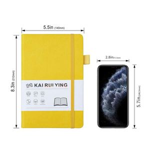 Cuaderno con Portaplumas, Cuadernos A5 para el Trabajo o la Escritura, Cuaderno con Páginas Rayadas para la Escuela - Product Image 1