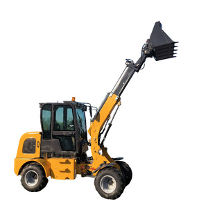 Mini-chargeuse sur pneus diesel, moteur haute puissance, équipement de construction - Product Image 1