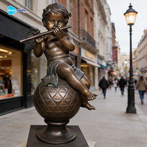 Estatua <span class=keywords><strong>de</strong></span> Bronce <span class=keywords><strong>de</strong></span> Niña a Tamaño Real, Decoración <span class=keywords><strong>de</strong></span> Jardín al Aire Libre, Escultura Infantil <span class=keywords><strong>de</strong></span> Fundición Antigua - Product Image 2