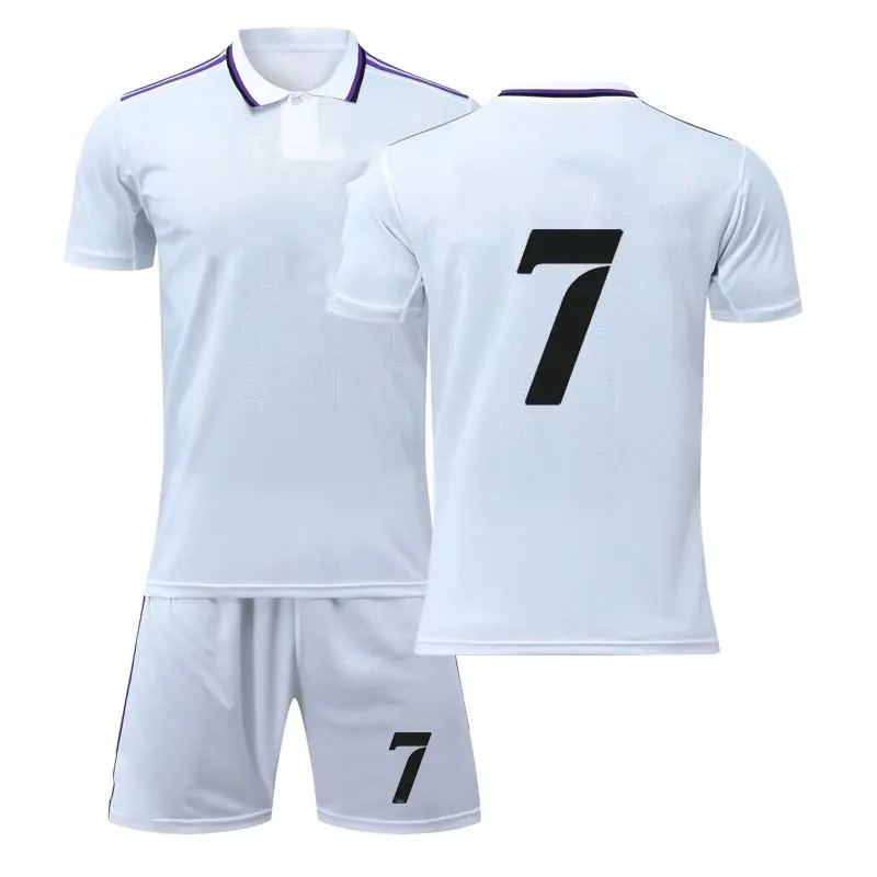 Camiseta de fútbol para el hogar para hombre, maillot de fútbol para el hogar n. ° 9 n. ° 10 N. ° 20, pantalones de chándal en blanco, 22-23