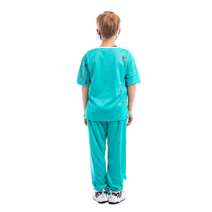 Costume de <span class=keywords><strong>docteur</strong></span> zombies pour garçons enfants Halloween déguisement uniforme Dr chirurgien vêtements costume - Product Image 2